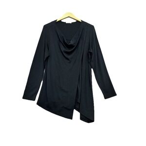 KLEEN Tunic Top Womens XL‎ Black Layered Lagenlook Modal Long Sleeve Whimsigoth